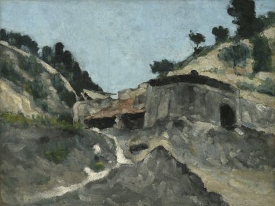 Landscape with Water Mill, c.1871 by Paul Cézanne